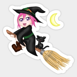 Cute Witch Sticker